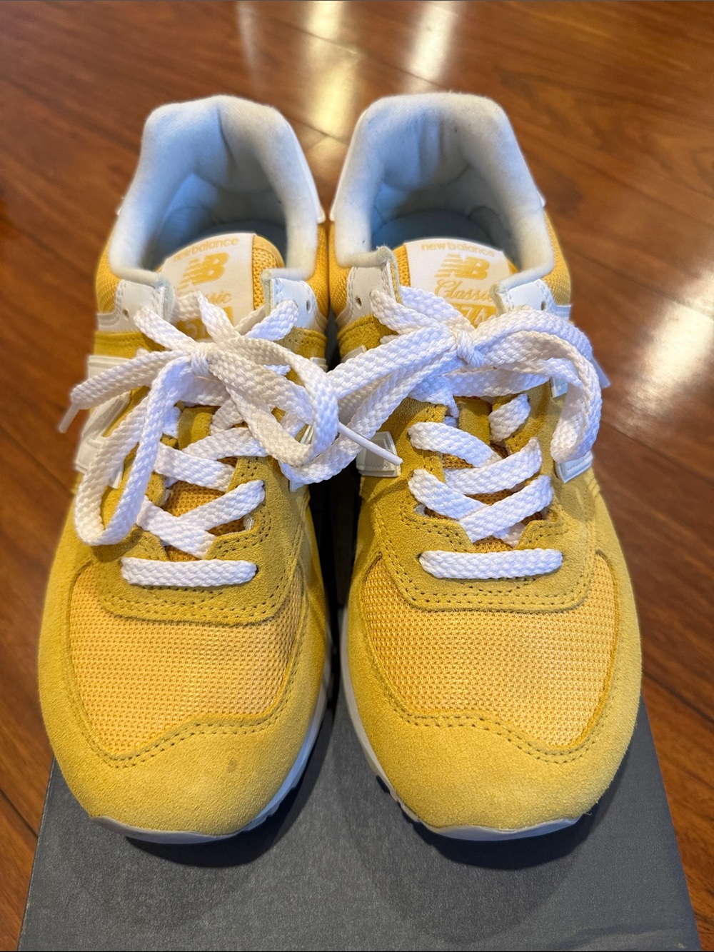 New Balance Women’s Yellow Lace-Up Sneakers